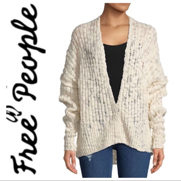 Free People Sweaters - FREE PEOPLE Chunky Knit Oversized SWEATER Cardigan